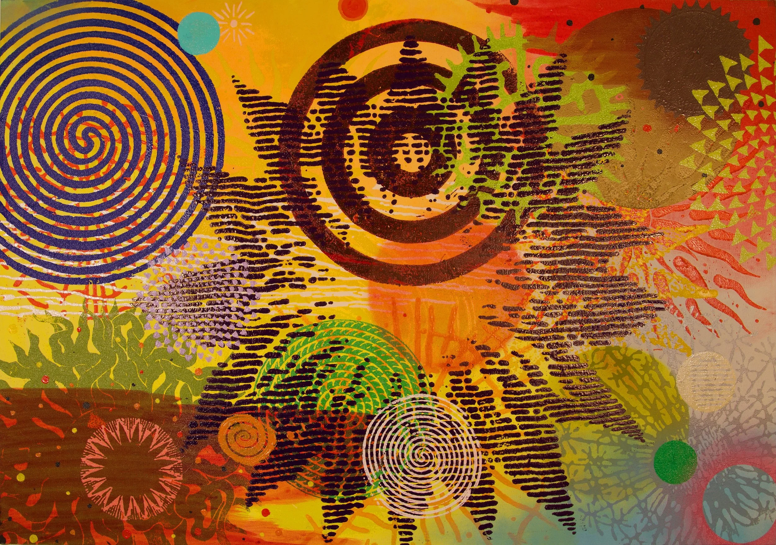 Song of A thousand Suns 24"x34" oil on canvas