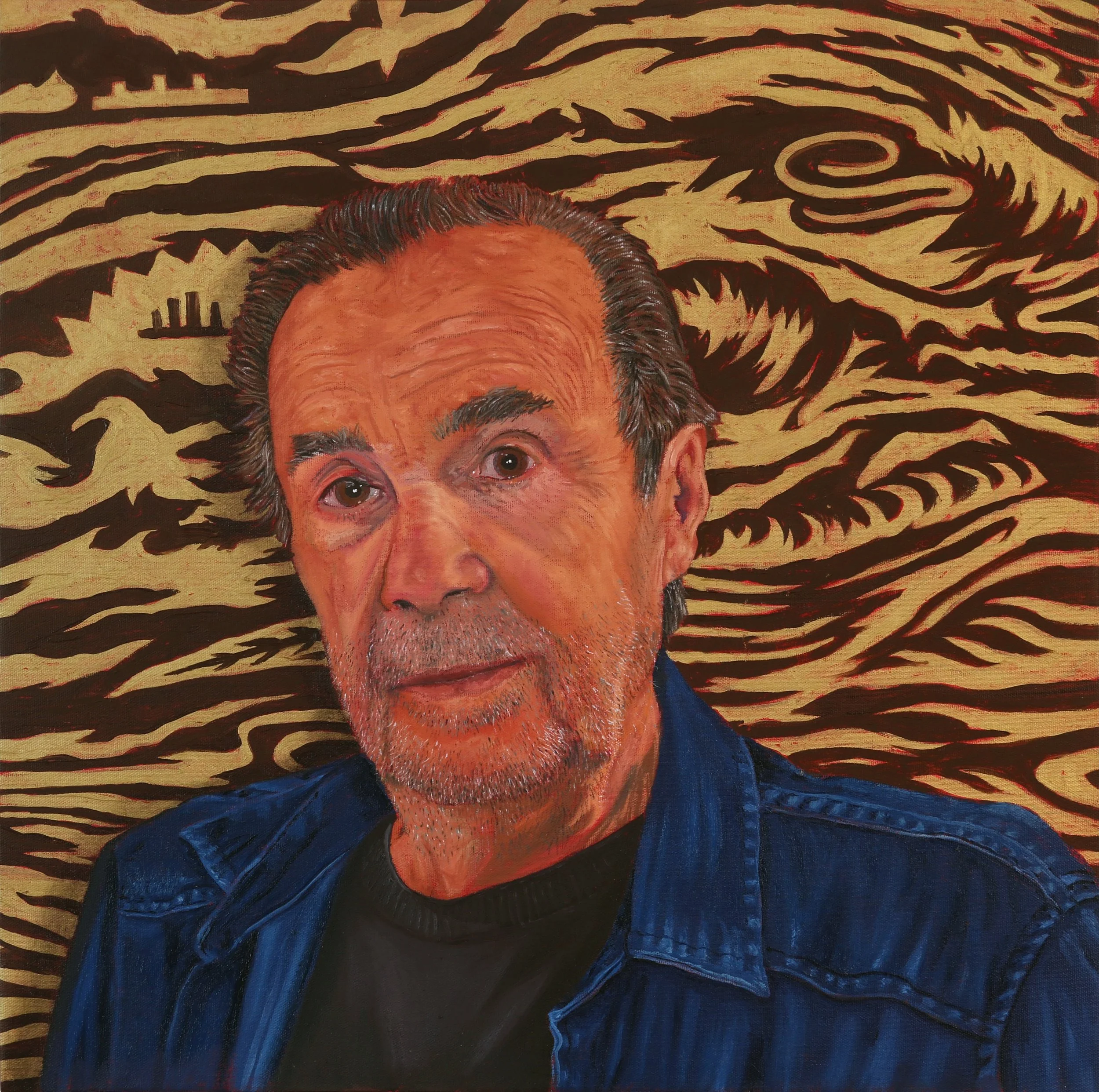 Portrait of Dickie Landry oil on canvas 24" x 24"