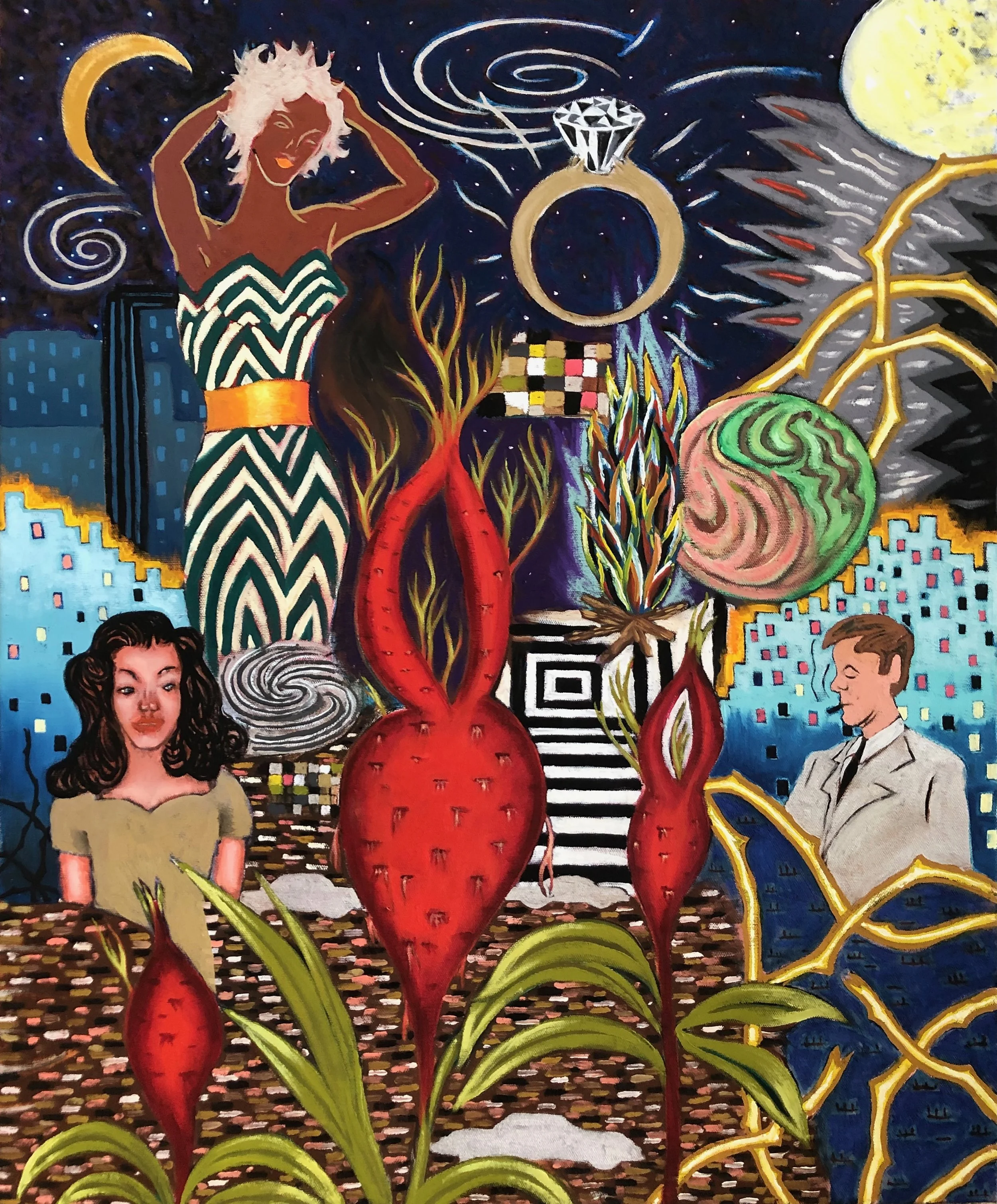 Passion Root - 30” x24” oil on canvas