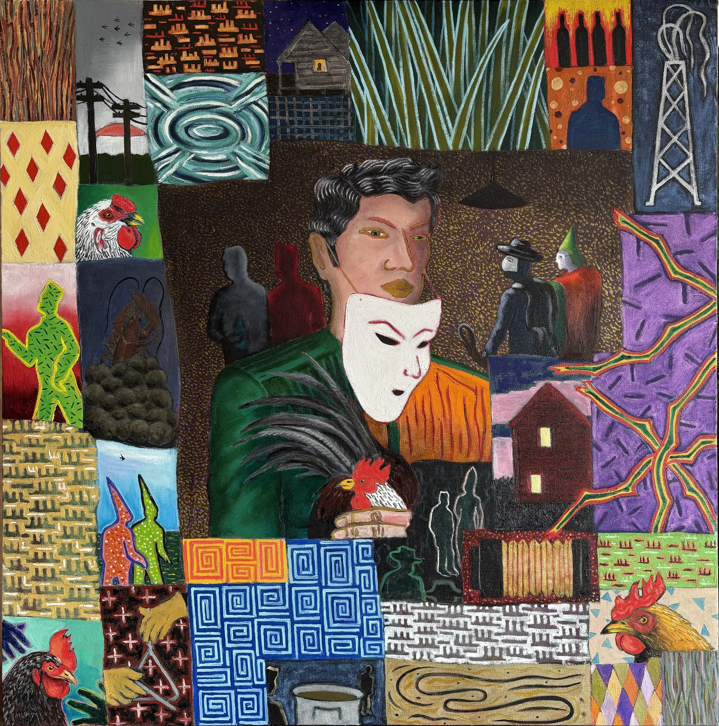 Gumbo Ce soir —30”x30” oil on canvas