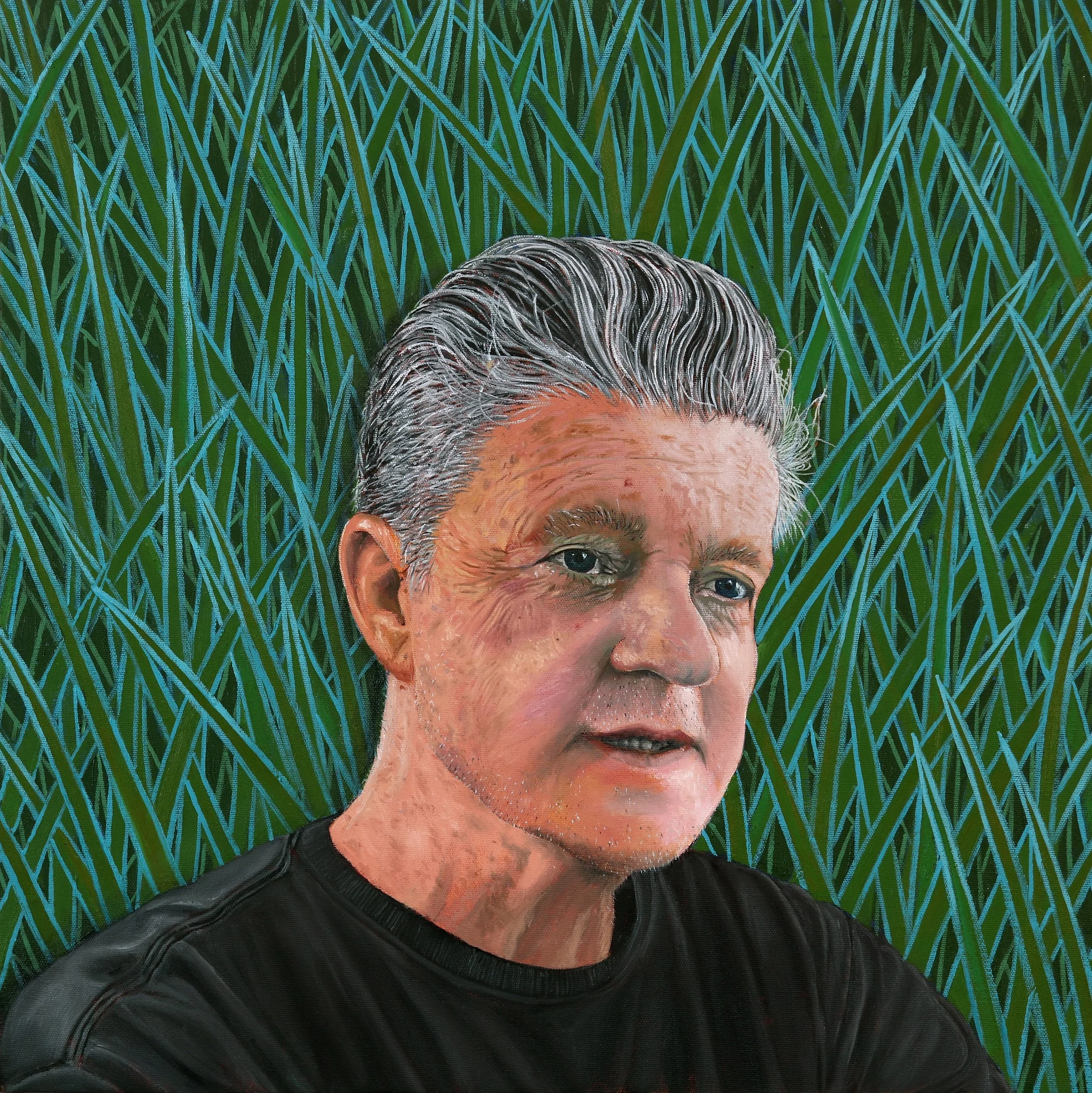 portrait of Doug Bourgeois 24" x 24" oil on canvas