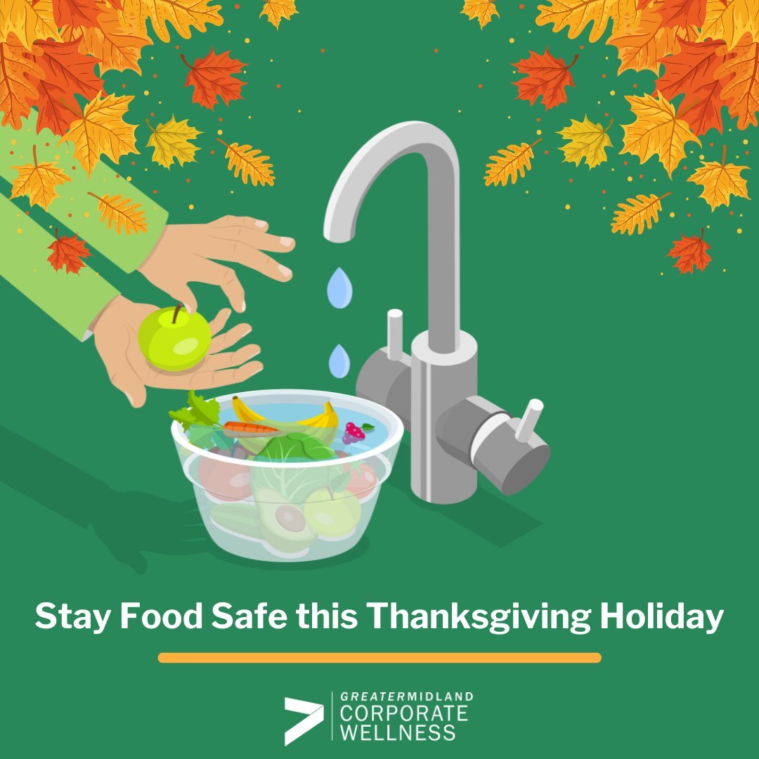 While the four steps to food safety &mdash; 𝐜𝐥𝐞𝐚𝐧, 𝐬𝐞𝐩𝐚𝐫𝐚𝐭𝐞, 𝐜𝐨𝐨𝐤 𝐚𝐧𝐝 𝐜𝐡𝐢𝐥𝐥 &mdash; are important every day and at every meal, they are particularly significant on Thanksgiving. 🦃

Follow those 4️⃣ steps &mdash; in particula