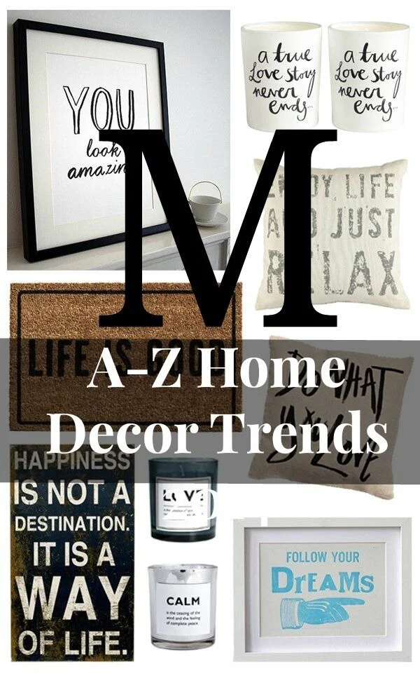 A-Z HOME DECOR TREND 2014: MOTIVATIONAL HOME DECOR