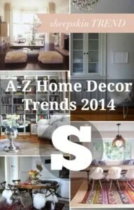 A-Z HOME DECOR TREND 2014: SHEEPSKIN