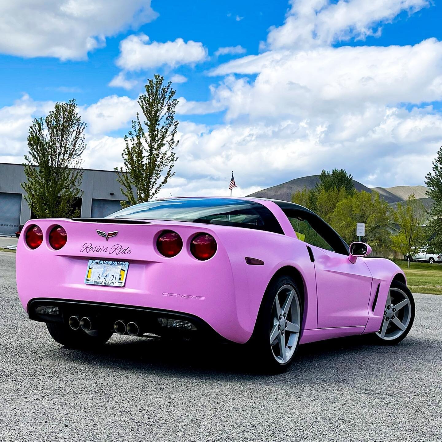 The ultimate #dreamcar 🤩 Chad, our installer did an amazing job with this wrap! Brought to us in a dark blue and transformed it to a bubble gum pink. 

What&rsquo;s your dream color of car? Let us know in the comments! 

#windycitysv #pink #corvette