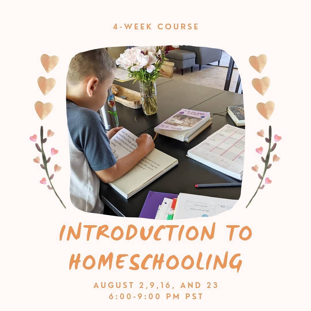 🎉🎉BIG NEWS🎉🎉
.
Cassie Beardsley, homeschool expert, is hosting an INTRODUCTION TO HOMESCHOOL workshop! Here are the details:
📚
Introduction to Homeschooling- A 4-Week Course
August 2,9,16, and 23
6:00-9:00 pm PST
Cost: $100 
When you sign up I w