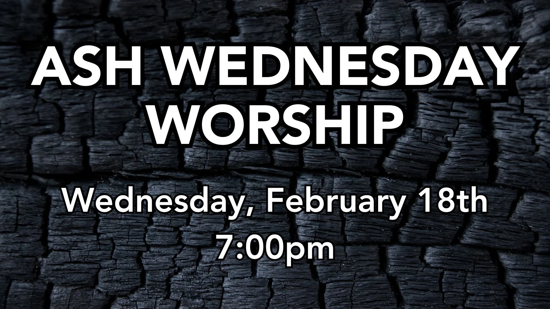 Ash Wednesday Worship