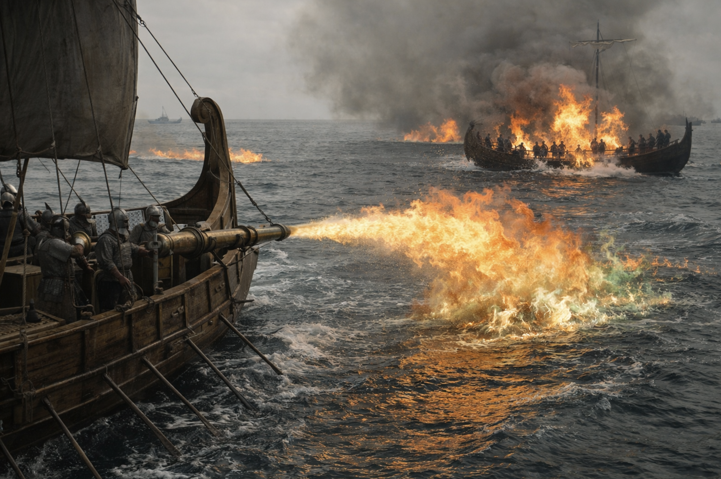 Greek Fire: The Lost Weapon That Burned on Water
