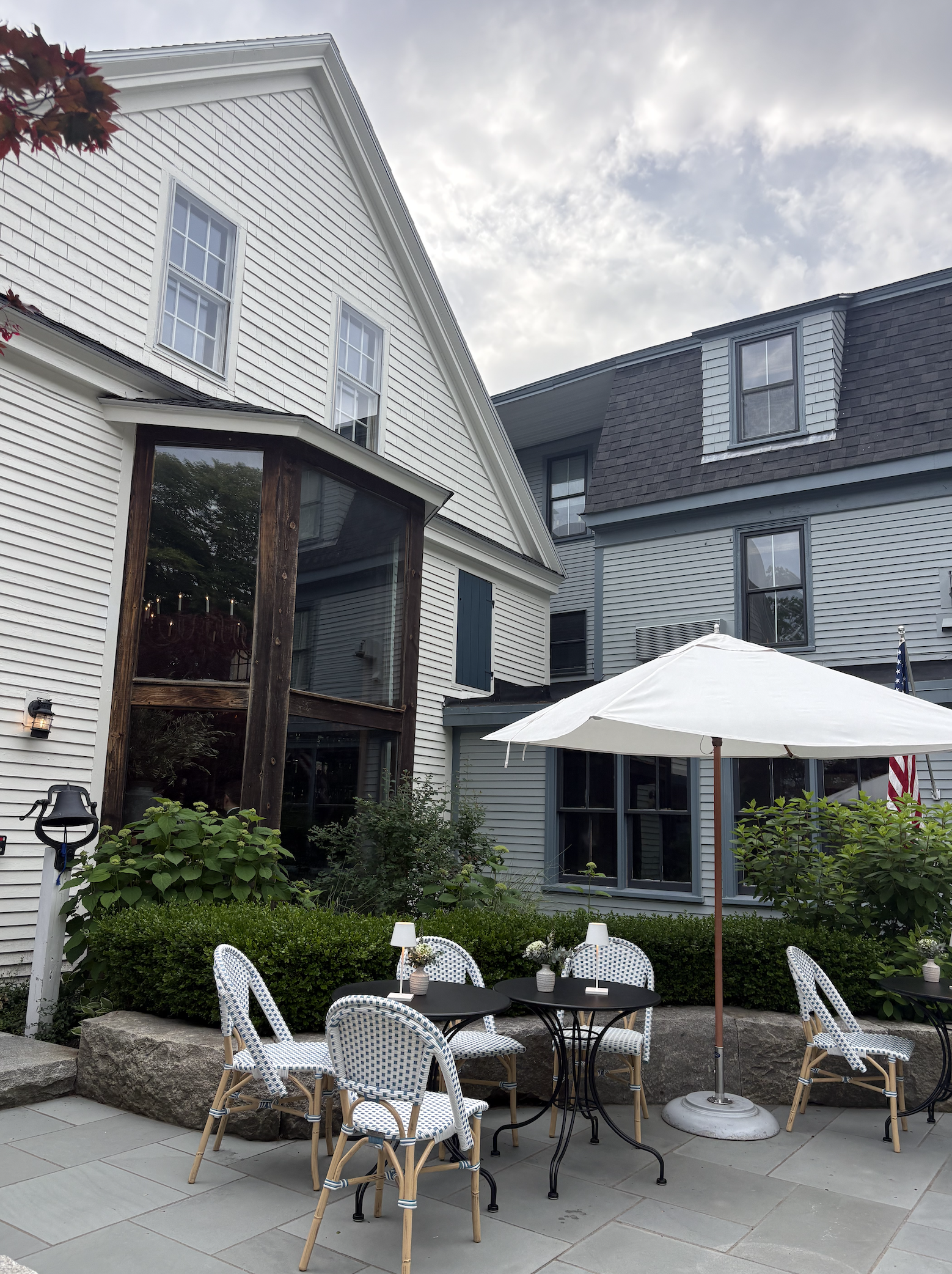 Dinner at White Barn Inn in Kennebunk, Maine