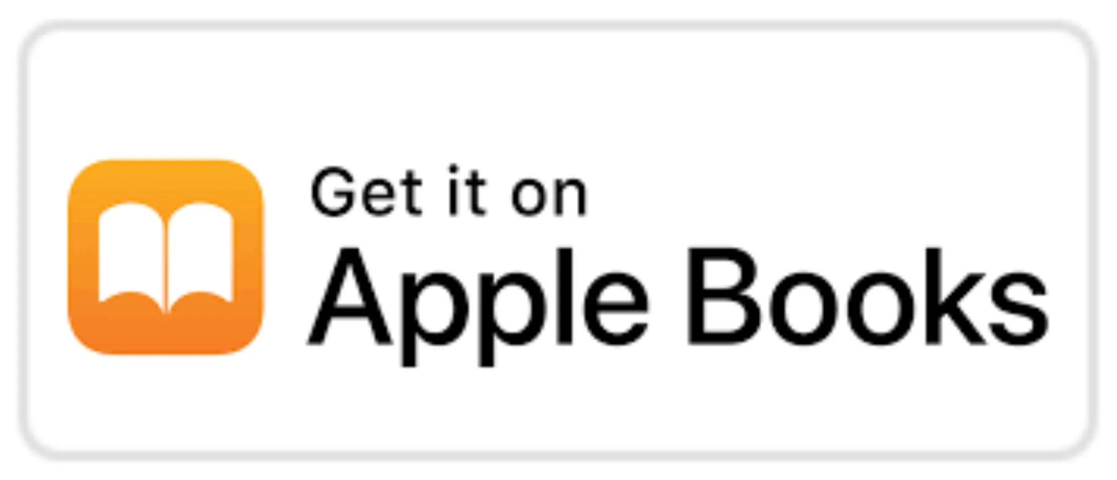 Apple Books logo with text 'Get it on Apple Books'