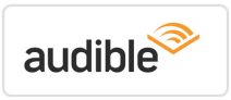 Audible logo with text and orange icon