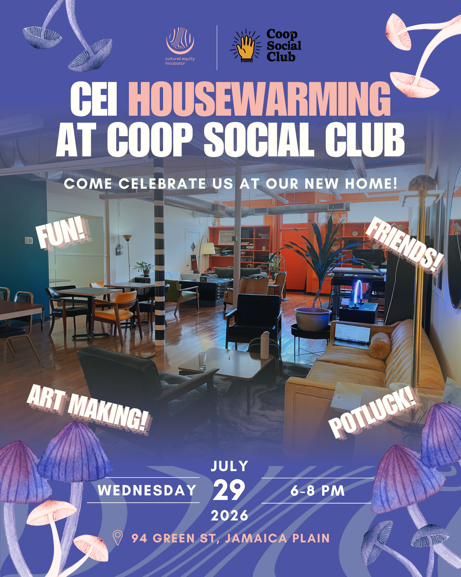 CEI Housewarming @ Coop Social Club!