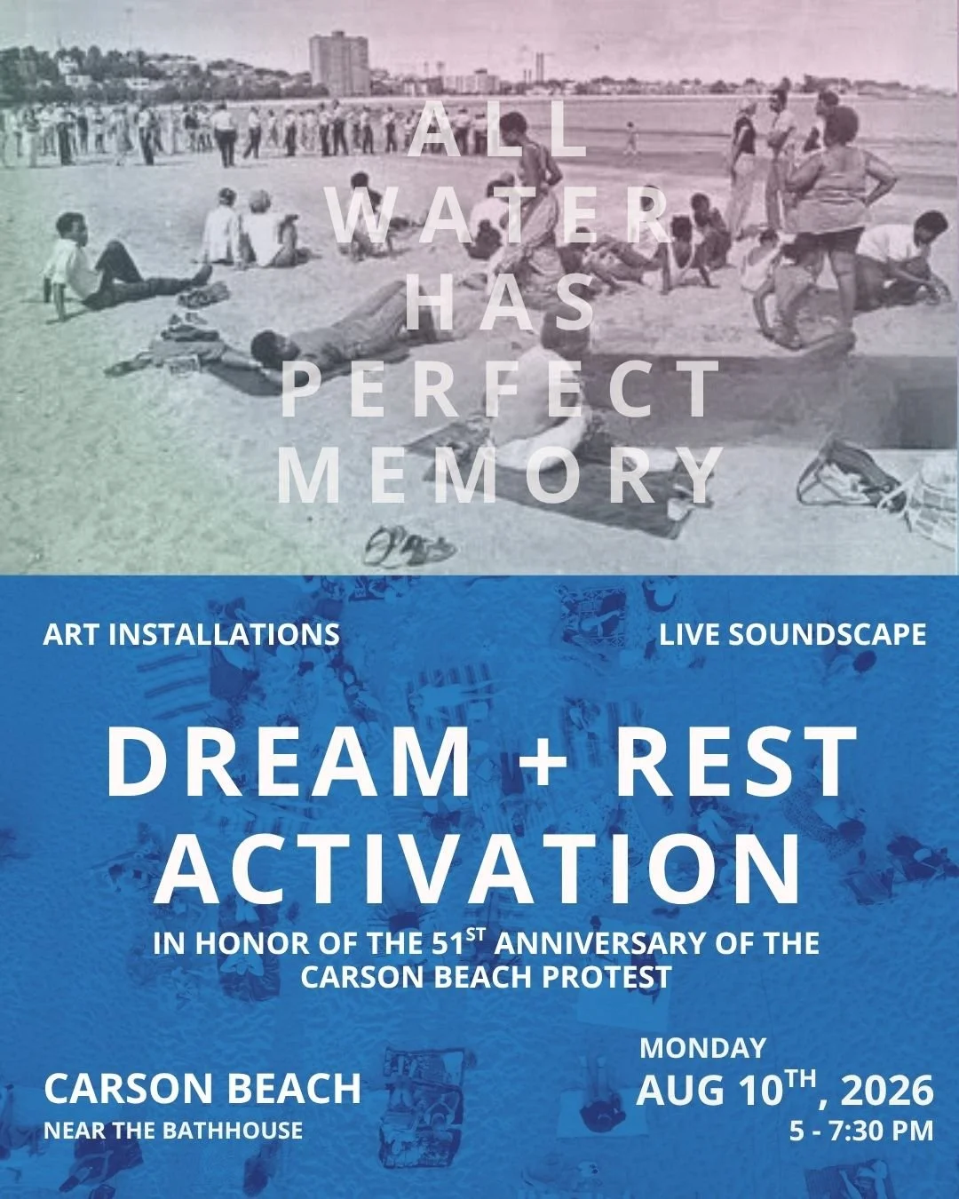 Carson Beach Dream + Rest Activation Event