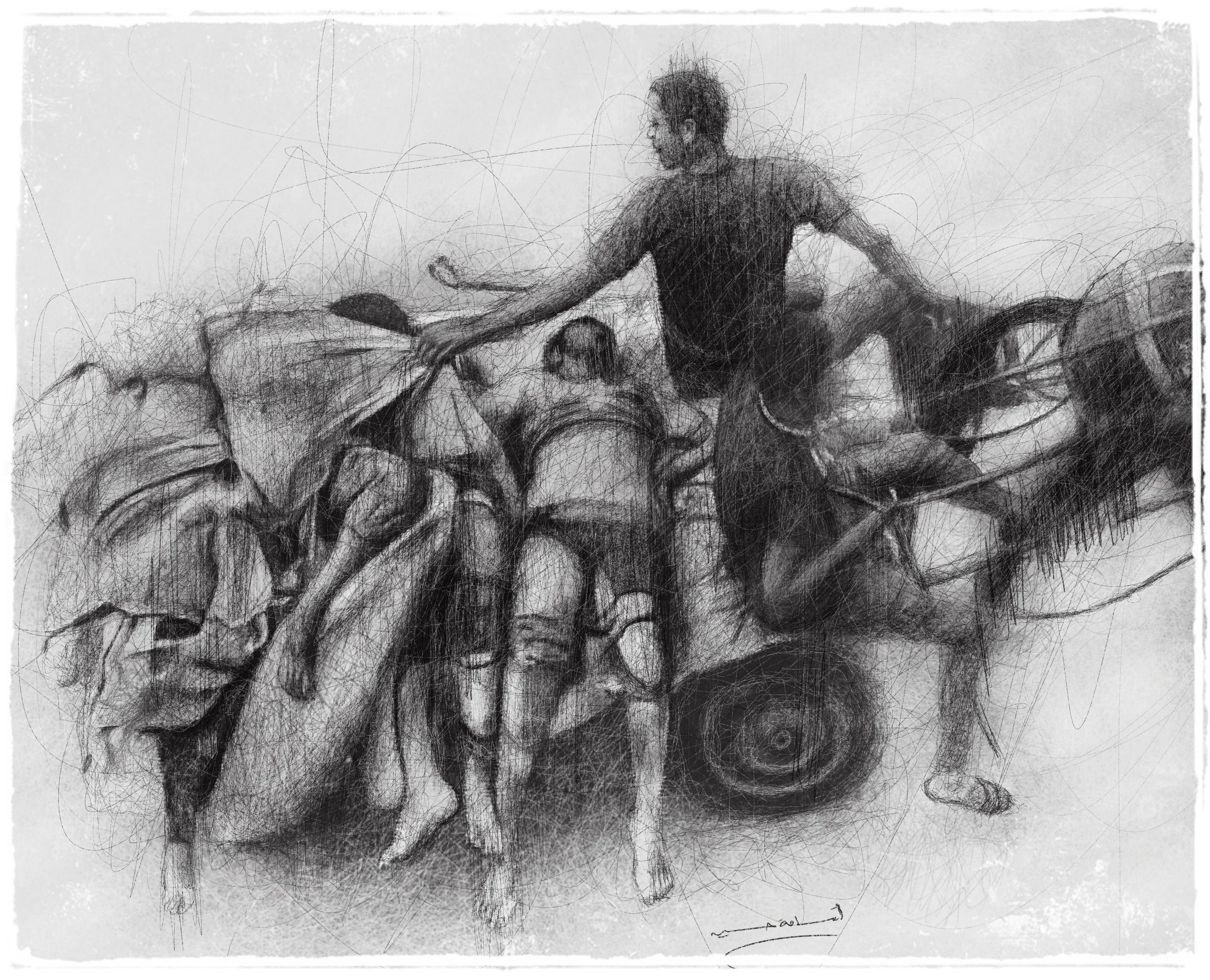 OH-12 Ambulance vehicle | 5x7 | $50.

Please email incubator@artsconnectinternational.org for sales