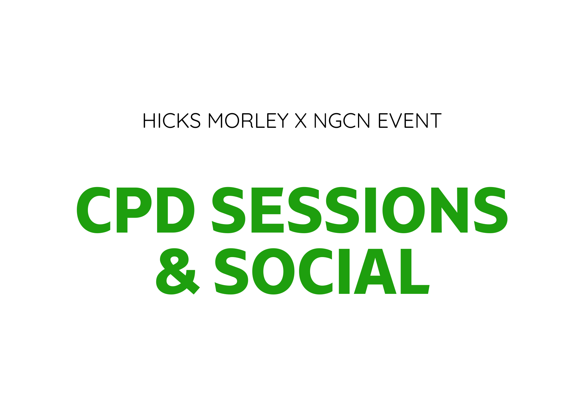 2026 CPD Sessions & Social