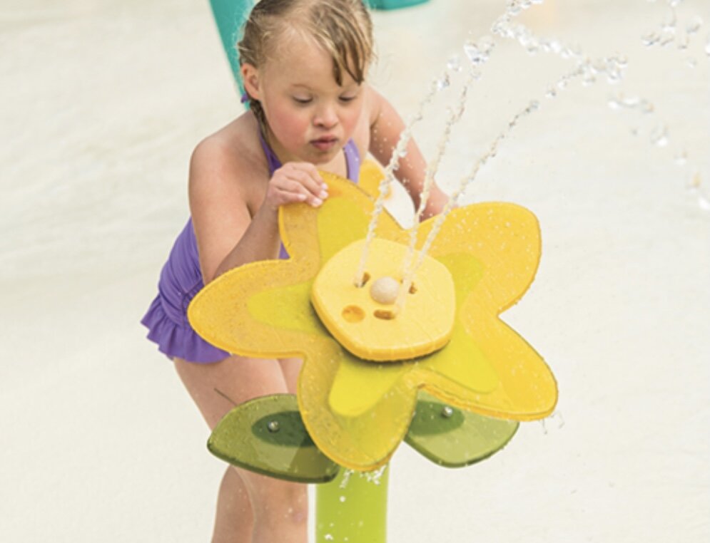 $4,700
The Flora Swirl presents little ones with multiple streams of cooling water. Because the center face plate spins, kids can alternately block or allow the water to spray, demonstrating a whimsical cause-and-effect lesson that is pure play.