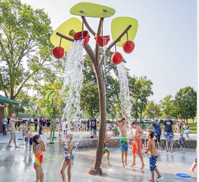 $20,880
six berry-like buckets will randomly fill up, then shower splashers with generous amounts of water.