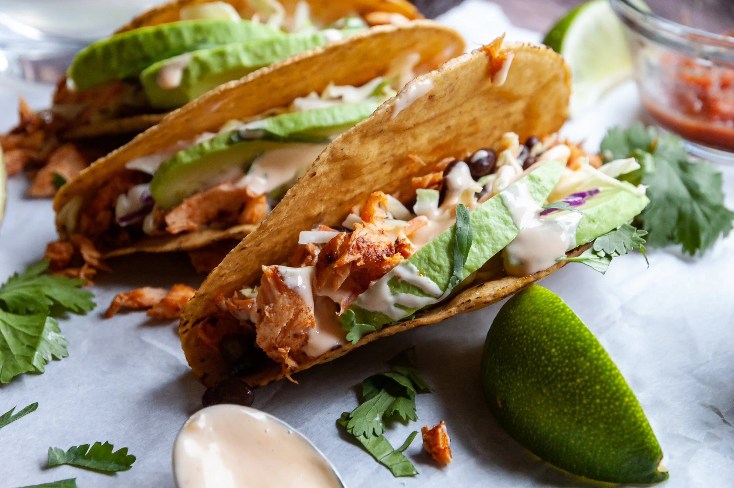 Air Fryer Salmon Tacos — NoCoast.Kitchen