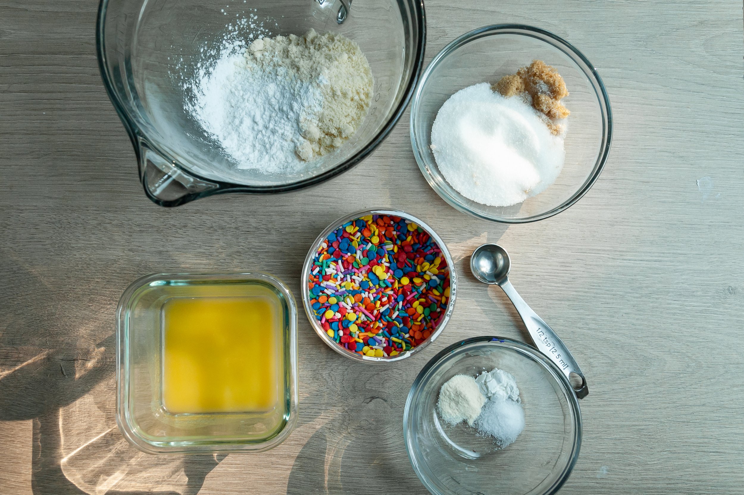 Ingredients for Birthday Cake Cookies