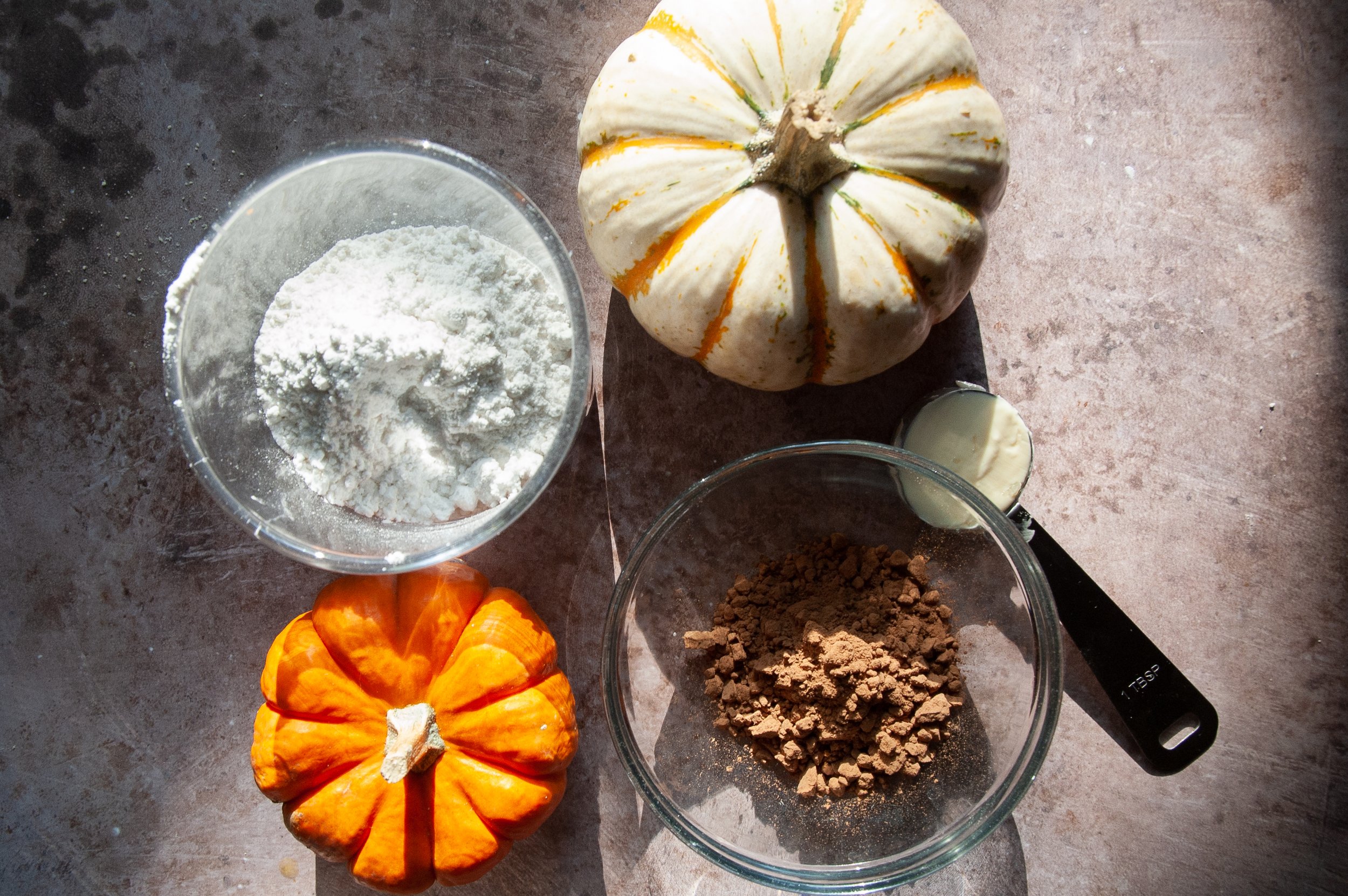 Ingredients for Gluten-Free Pumpkin Donuts