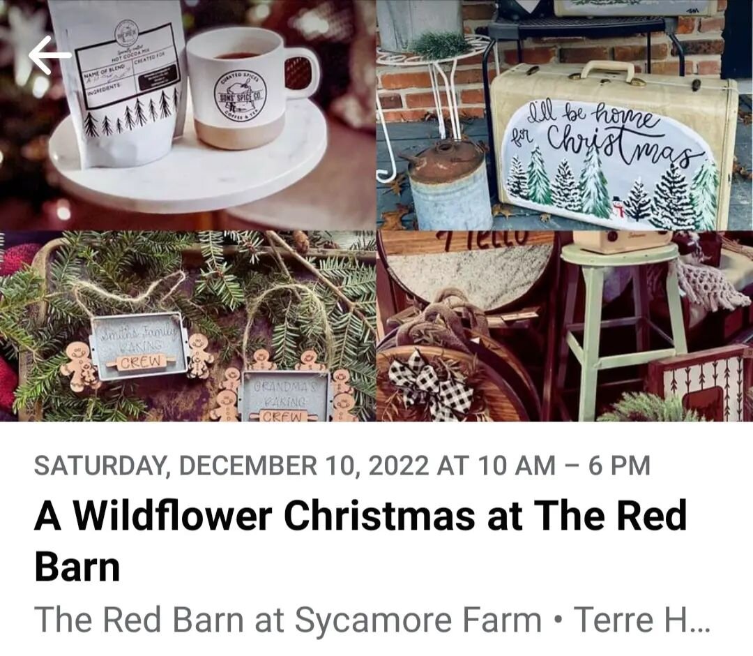 Go to Facebook and mark your calendars to attend this Christmas Event in Terre Haute!

I will be set up with lots of CVD inventory! Check back in for what to expect from me over the coming weeks 🎄🎁

#parkecountyindiana #handcraftedgift