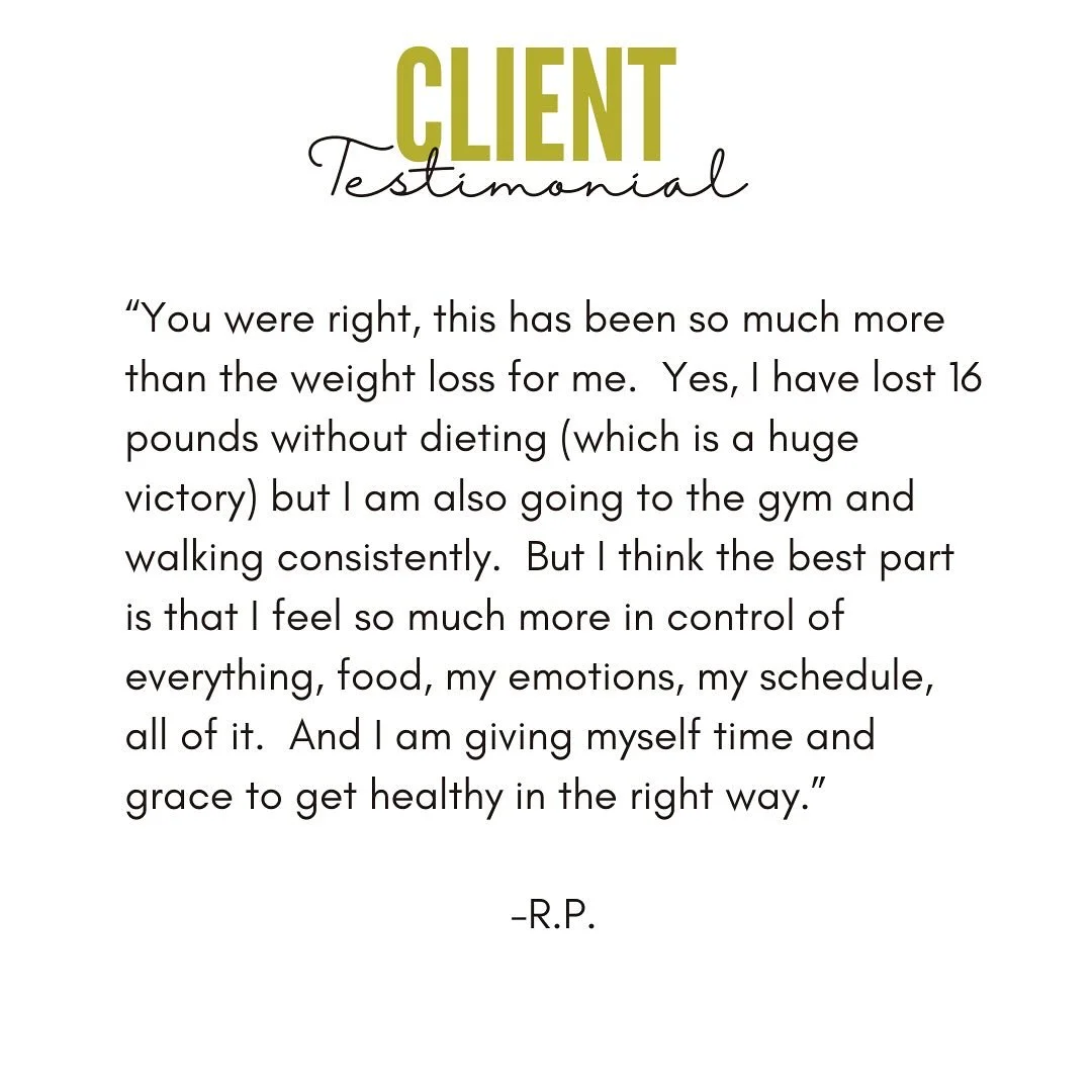 Modern women want more than just pounds down&hellip;. 

They want permanence.

They want to feel in control.

They want to stop obsessing about their body and their weight.

They want to make a plan and be able to stick to it. 

They want food to not