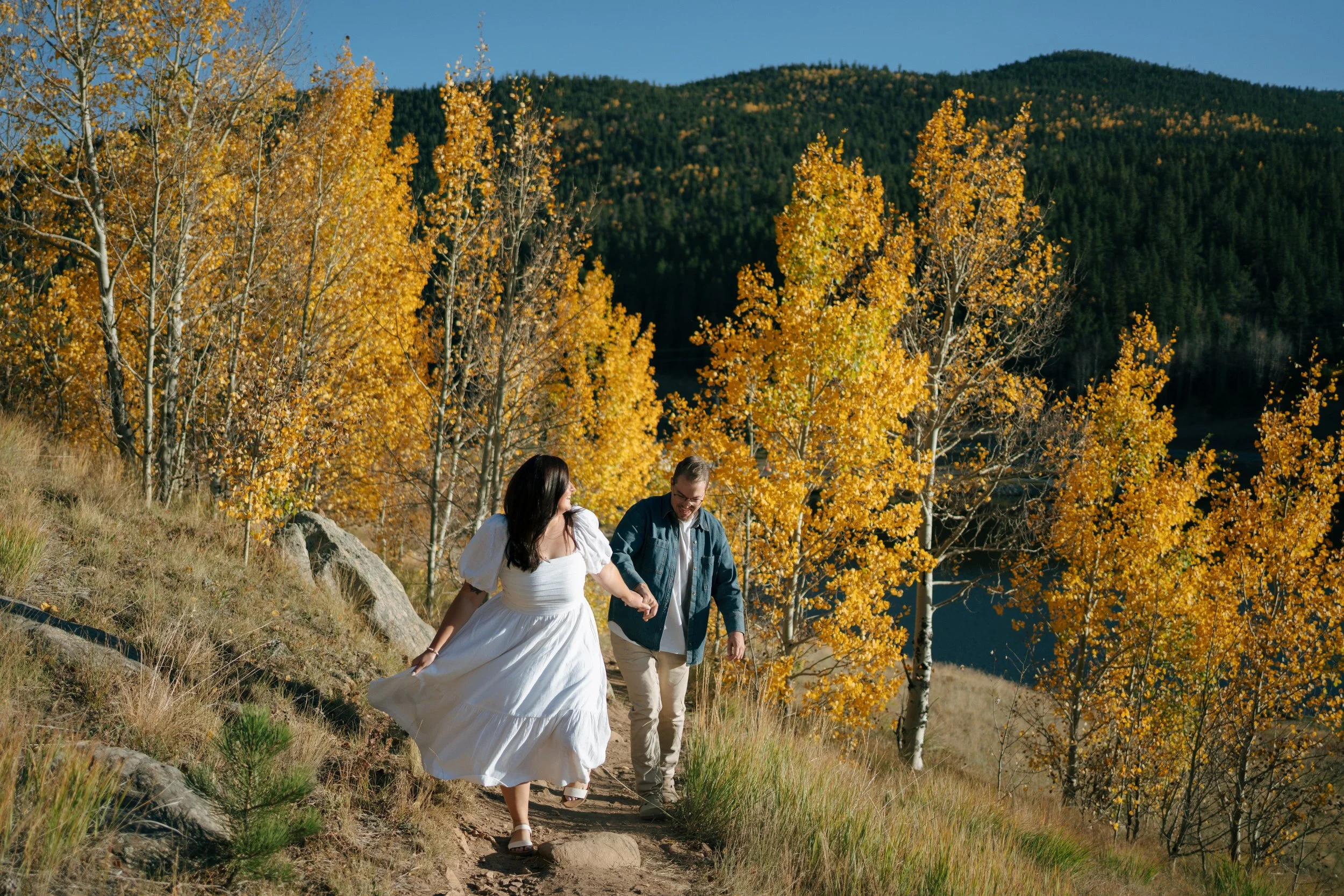 Golden Gate Canyon Engagement Photos with Lexi and Cal