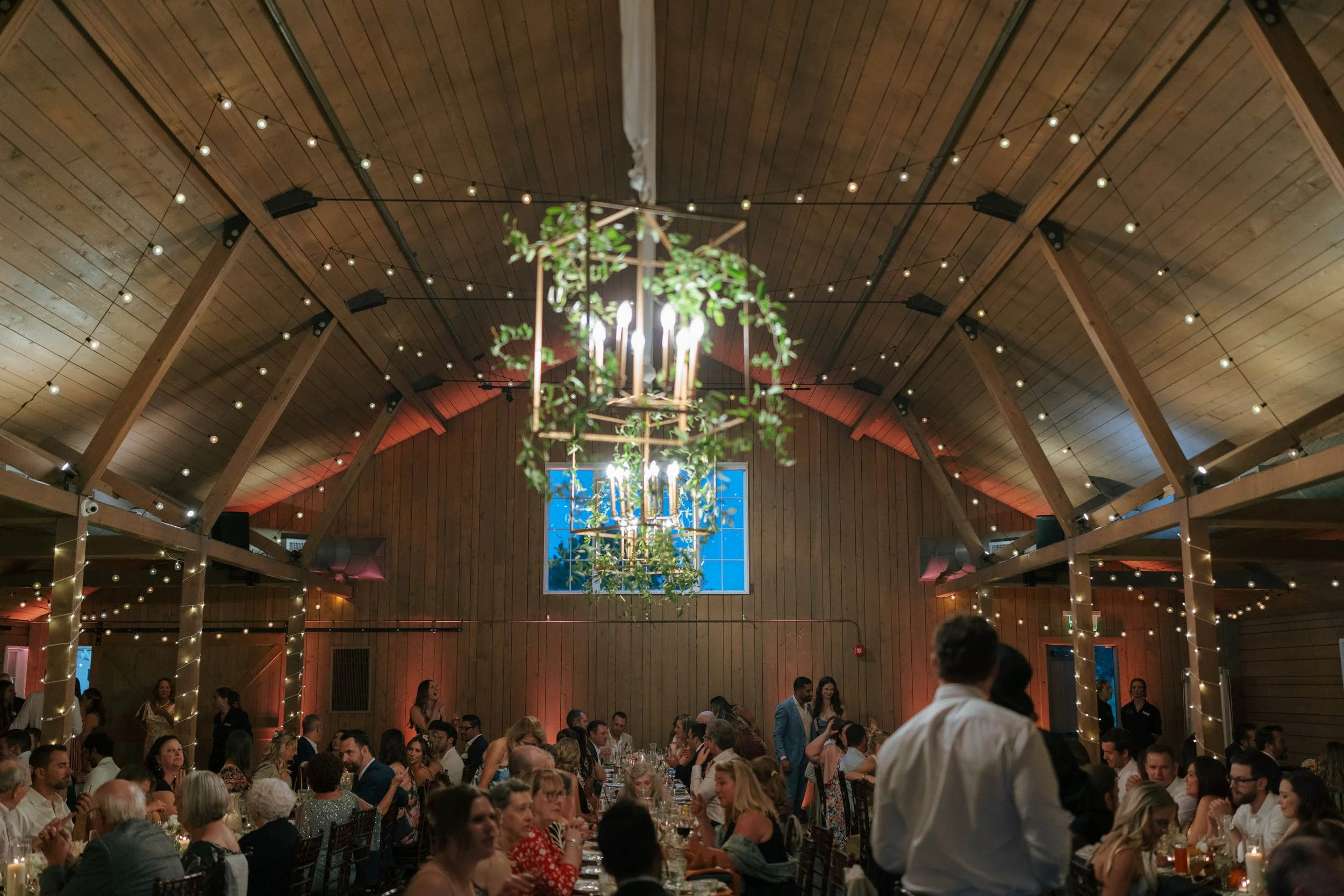 all the guests in the barn at The Barn at Raccoon Creek