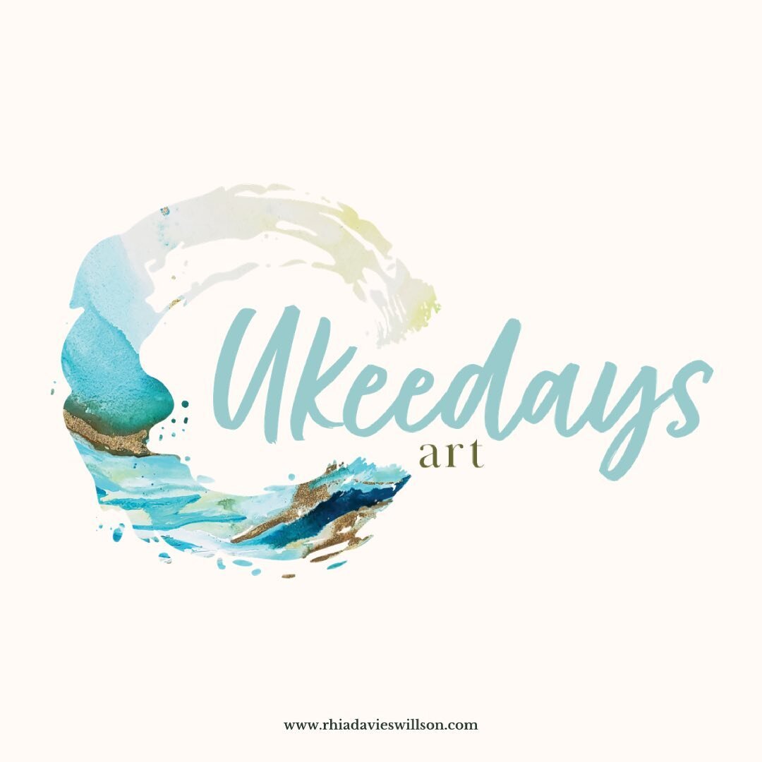 A brand new logo set for the ever-so talented @ukeedaysart 🌊 

Lisa creates gorgeous intuitive flow paintings and asked for a hand creating a logo and website for her art work. For her logo I chose one of her paintings and created a vector graphic f