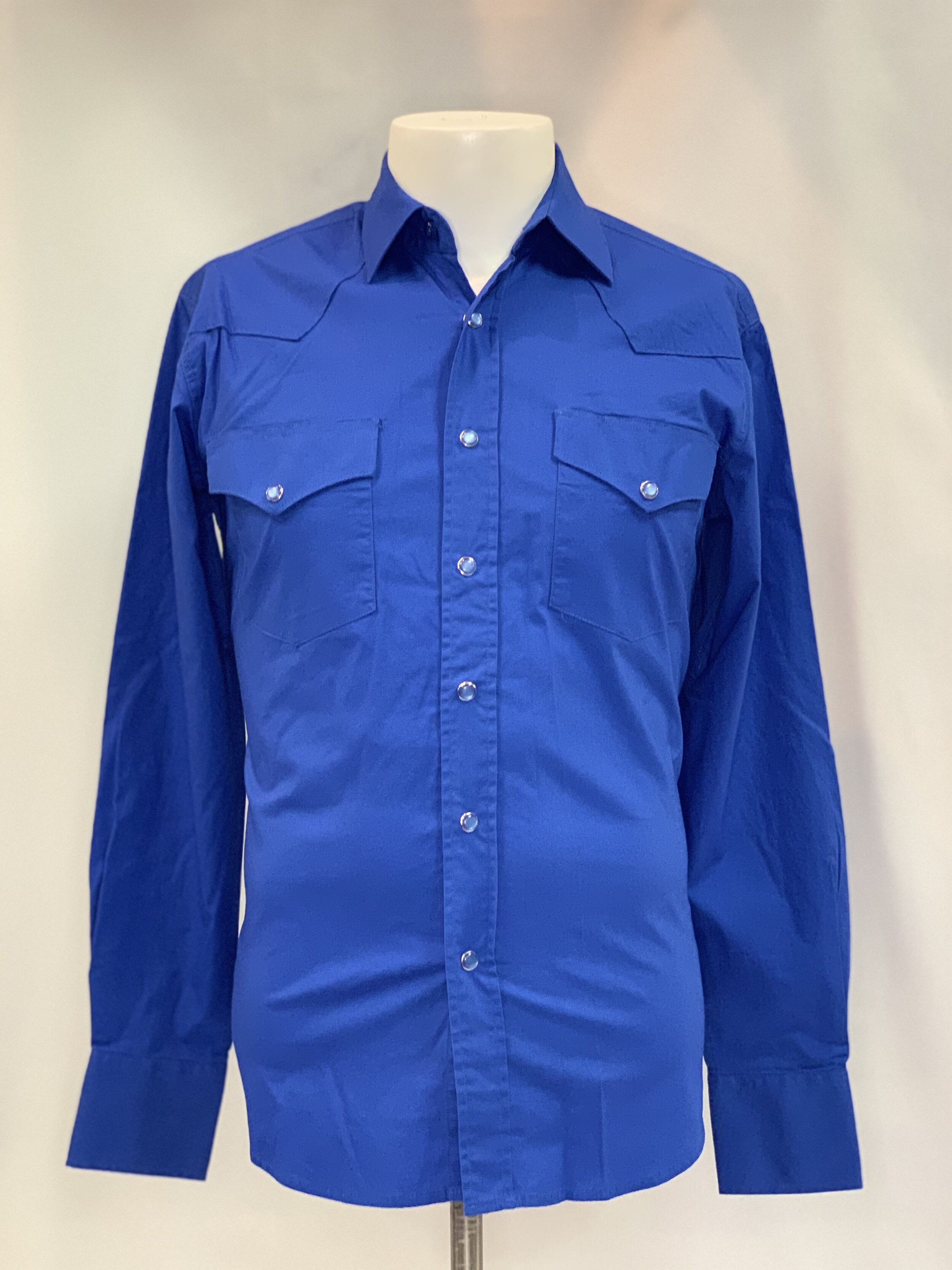 Patroncito Solid Color Long Sleeve - Royal Blue