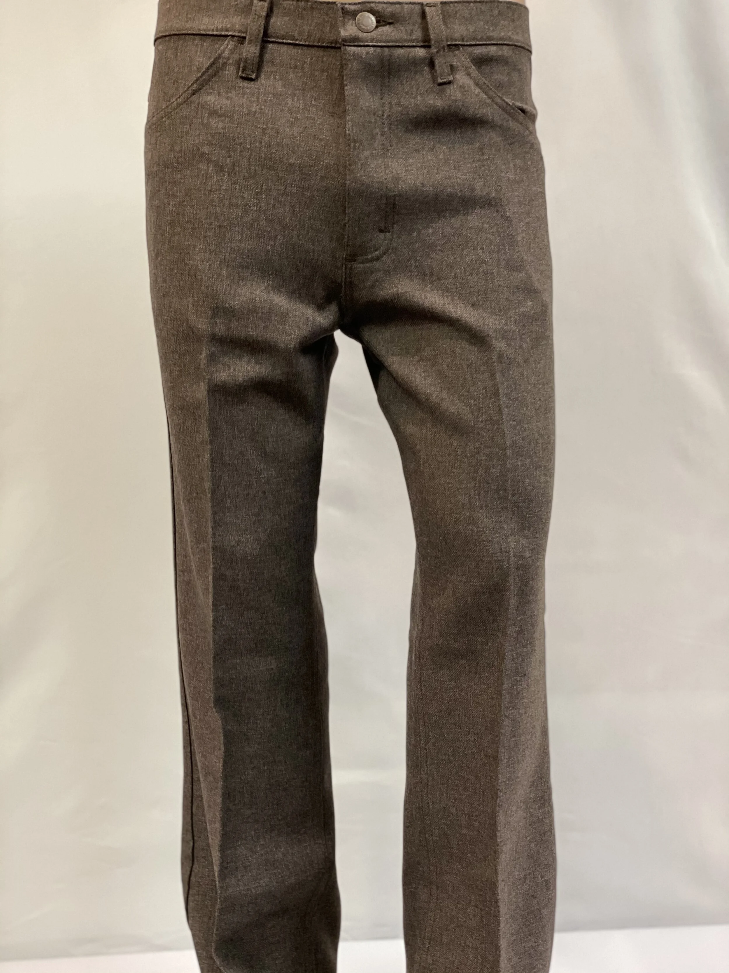 Wrangler Wrinkle Resistant Dress Pants - Heather Dark Chocolate