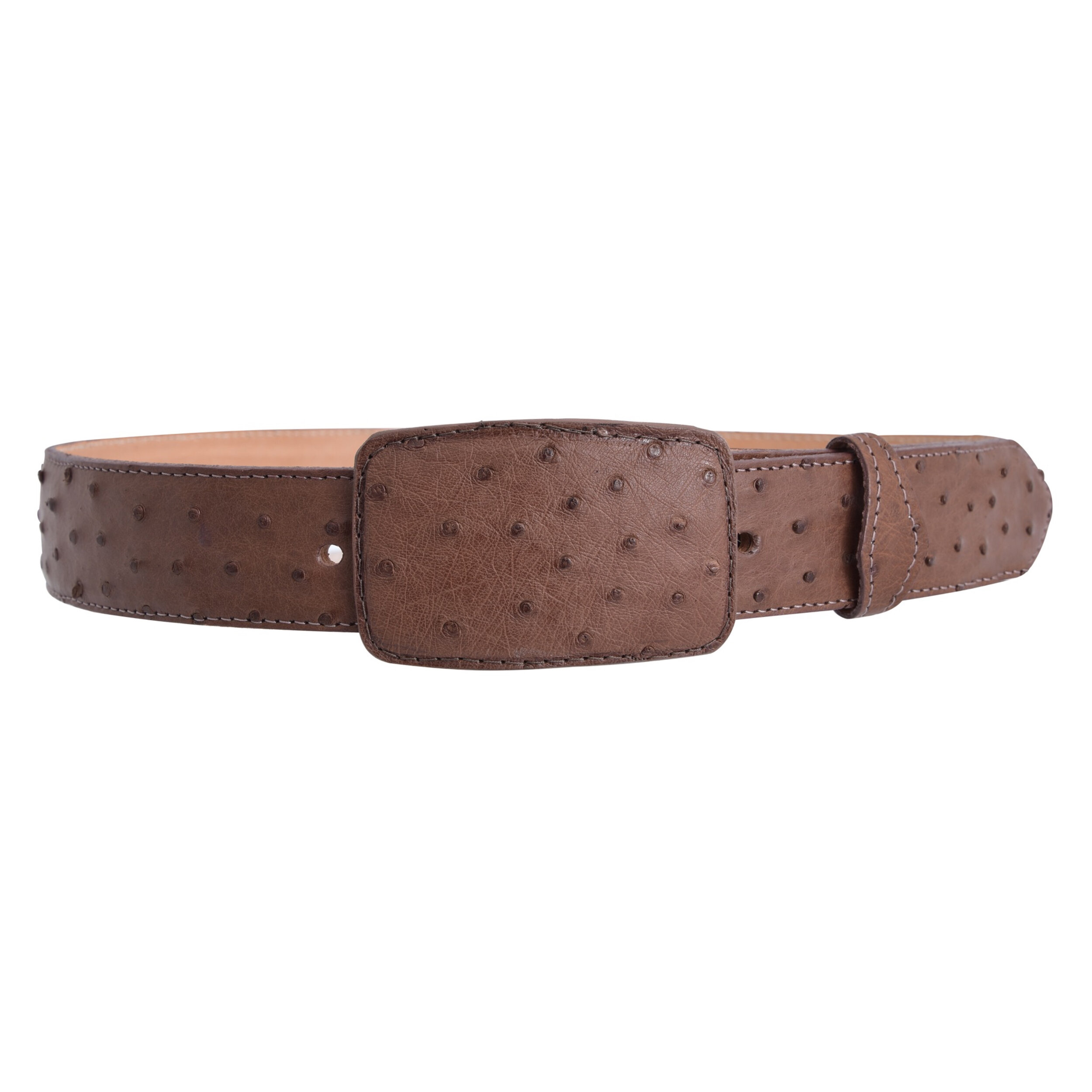 Ostrich Belt - Brown