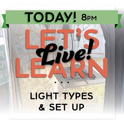 Welcome Tuesday!⁠
Get your questions ready and join us tonight for our 3rd Facebook LIVE video as we discuss light types, set-ups for different systems and plant stages, tricks to prompting growth, and more!
#shoplocal #shopsmallbusiness #shopsmall #