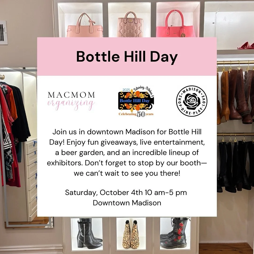 🎉 Come join the MACMOM Team at Bottle Hill Day! 🎉

📍 Where: Madison, NJ
📅 When: Saturday, October 4th

We&rsquo;ll have fun giveaways and be ready to answer all your organizing questions. Whether you&rsquo;re tackling a garage, a closet, or prepp