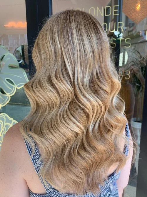 Newly styled blonde hair | Featured image for the Event Hair Styling Page by Marigold Bulimba.