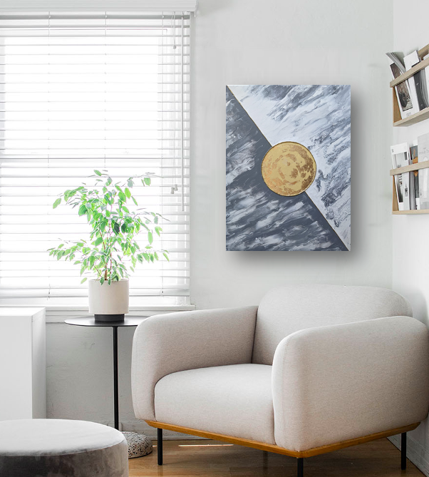 glimpse VIII 
18"x24" | SOLD 
mixed media with gold leaf