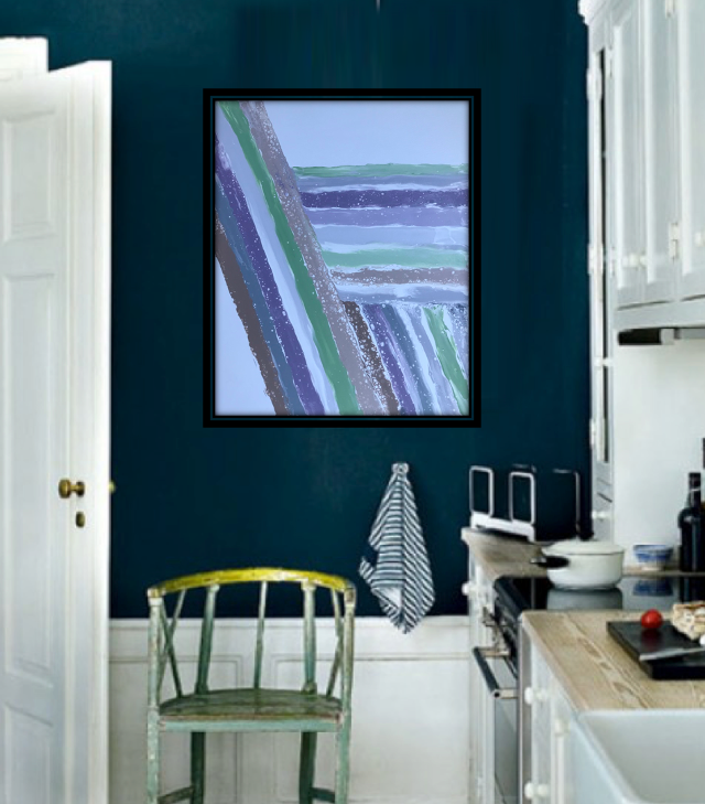 overlap 
24"x30" recycled canvas | $220