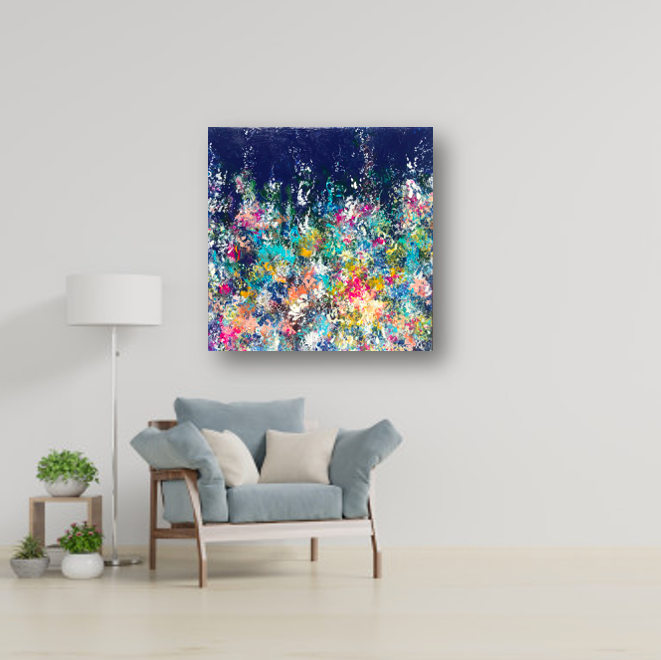 night garden 
36"x36" | SOLD