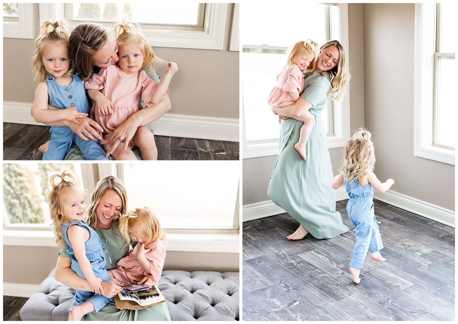 Mother and daughter sesion, wardobe selected by using Style and Select.