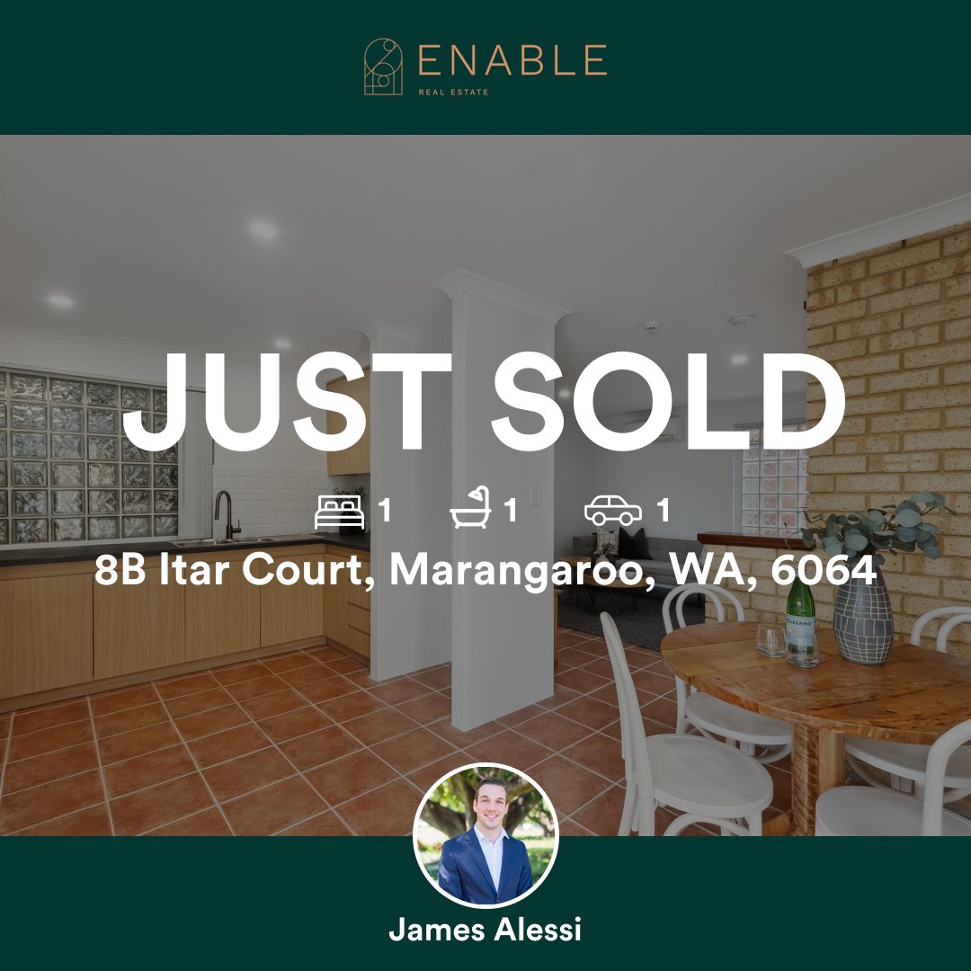 🛌 1 🛀 1 🚘 1
📍 8B Itar Court, Marangaroo, WA, 6064

Our agent&rsquo;s latest sale on RateMyAgent



...
#ratemyagent #realestate #Enable_Real_Estate__Salter_Point