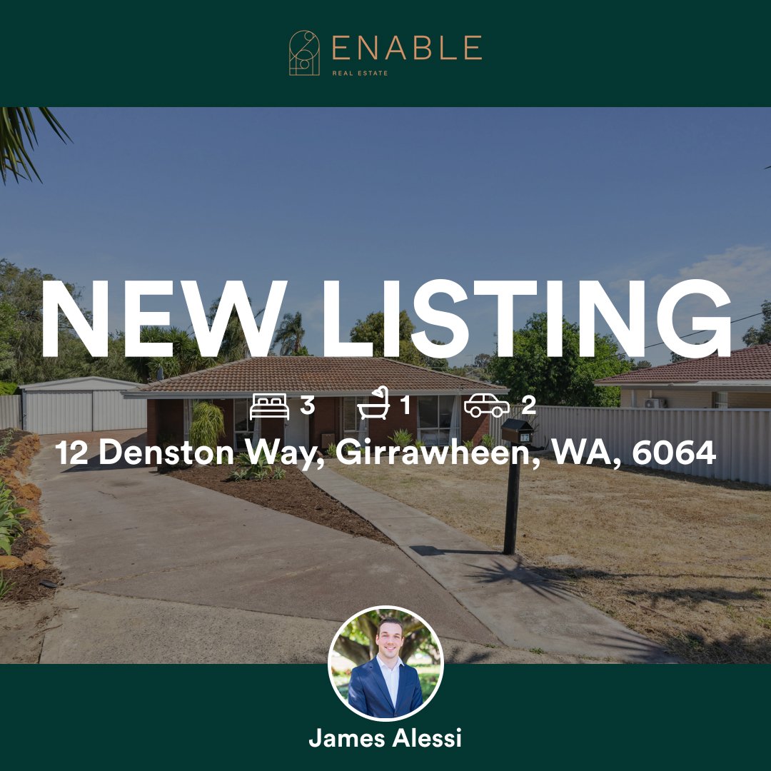🛌 3 🛀 1 🚘 2
📍 12 Denston Way, Girrawheen, WA, 6064

Our agent&rsquo;s latest listing on RateMyAgent



...
#ratemyagent #realestate #Enable_Real_Estate__Salter_Point