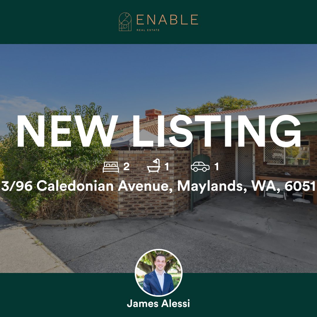 🛌 2 🛀 1 🚘 1
📍 3/96 Caledonian Avenue, Maylands, WA, 6051

Our agent&rsquo;s latest listing on RateMyAgent



...
#ratemyagent #realestate #Enable_Real_Estate__Salter_Point