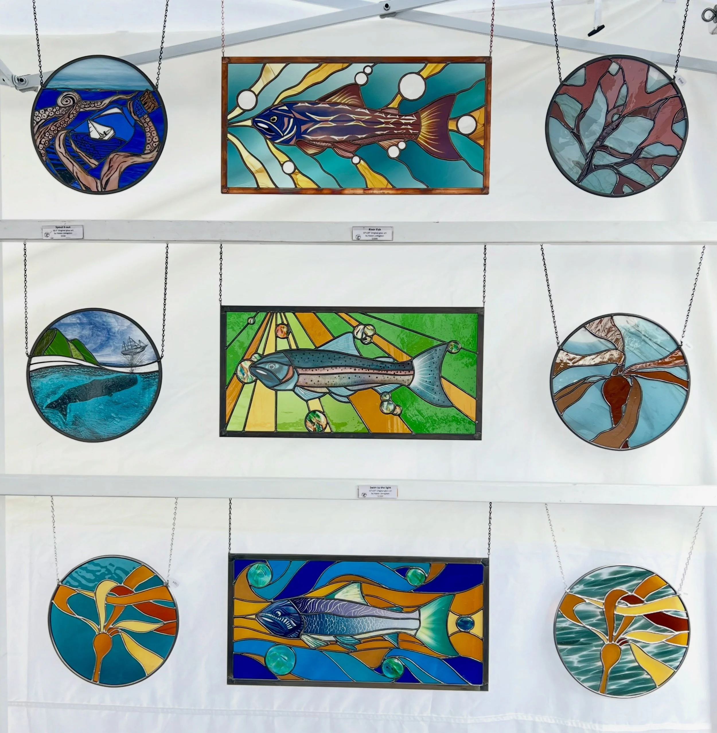 Open Studios! Oct 10-11, 17-18 11am-5pm 413 High St. Santa Cruz CA @artscouncilsc #stainedglassart #mosaicart #santacruzlife