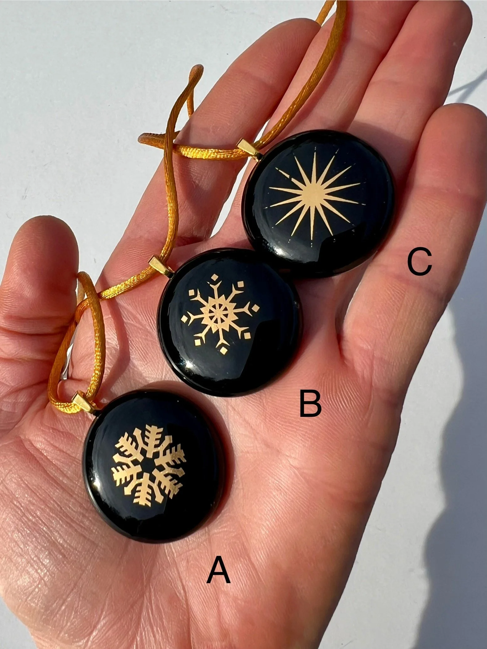 Mini glass ornaments