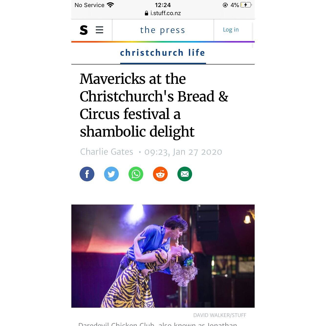 &ldquo;Mavericks: A Muppet style variety show... hilarious hour of artfully shambolic fun&rdquo; 
The Press (What a gorgeous way to start a day off)