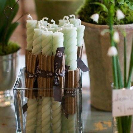 Set the table with gorgeous @greentreehomecandle taper candles in Spring shades!  From celadon to blush to ivory, we have a beautiful array of these handmade, beeswax tapers in different styles and sizes🤍

#spring #springiscoming #setthetable #table