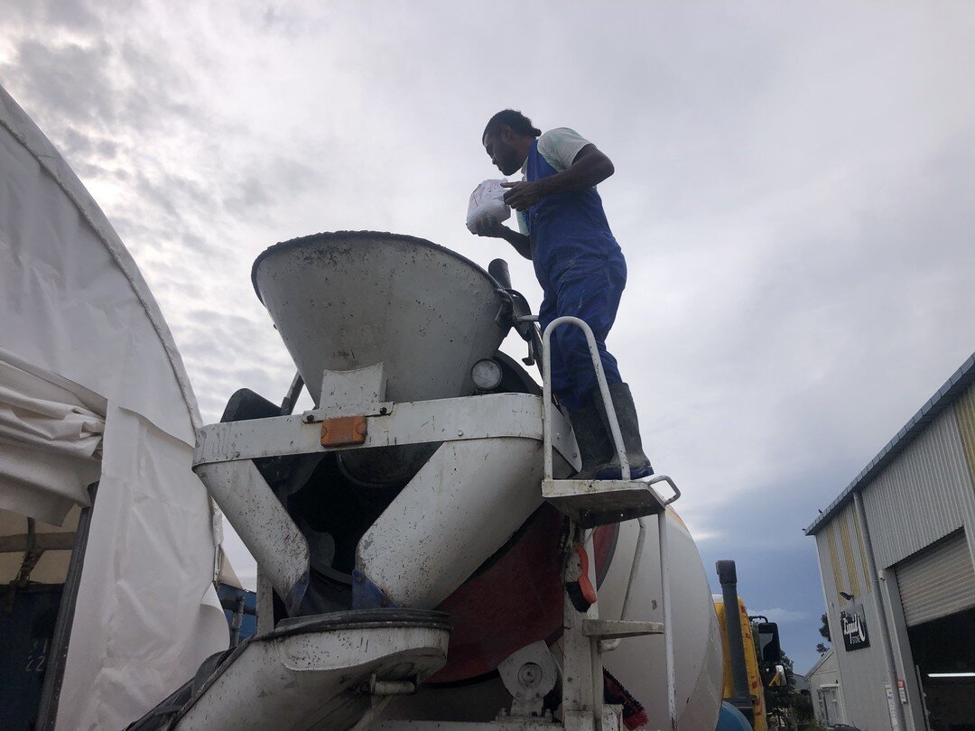 Adding glass fibres on the large scale. 
What equipment have you got to make your GRC projects at home?
#concretedriveways #readymixconcrete #readymix #steelmeshreplacement #steelmesh #steel #GRCNZ #glassfibre #glass #concretediy #DIYNZ #cowsheds www