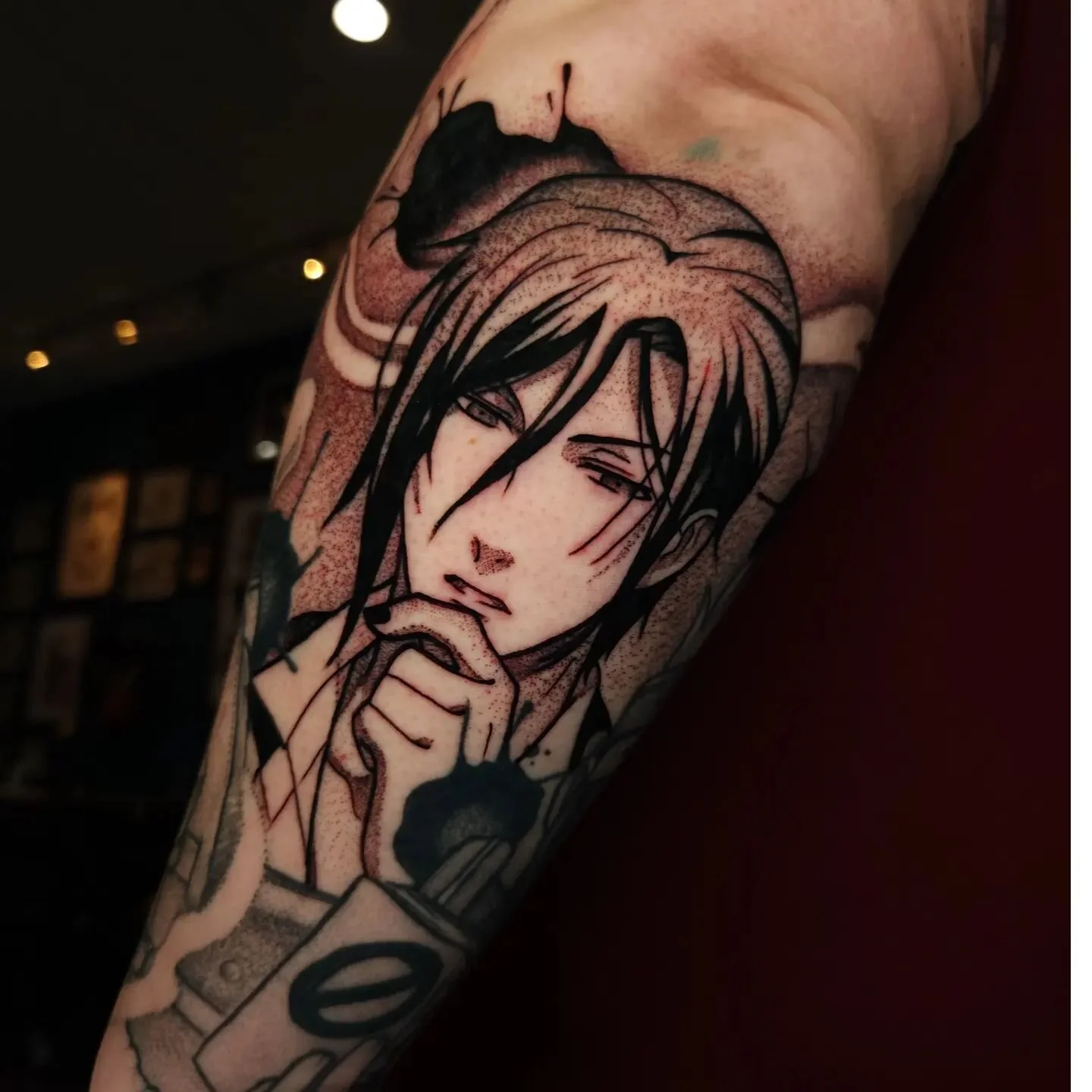 I still enjoy doing anime tattoos ❤️❤️❤️ excited to finish this full anime sleeve and post healed pics! Thanks for  looking ! 
.
.
.
Book @ ilenagonzaleztattoo.com
.
.
.
#empireinks#musotoku#fkirons #creamtattoosupply #creamneedles #ohiotattooers#fem