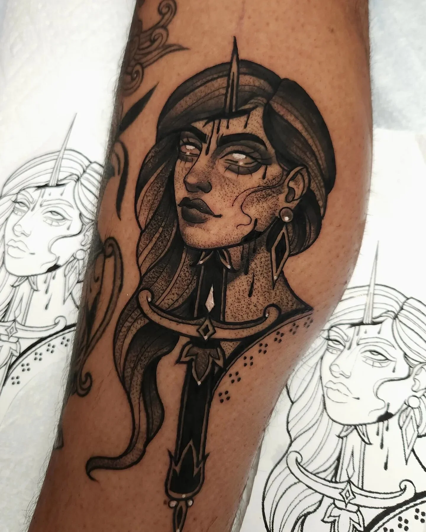 Lady head from my flash from awhile back! Thanks so much Ricardo for getting flash not once but twice. You are awesome 😎 Thanks for looking!!
.
.
.
.
Book @ ilenagonzaleztattoo.com
.
.
.
#empireinks#musotoku#fkirons #creamtattoosupply #creamneedles 