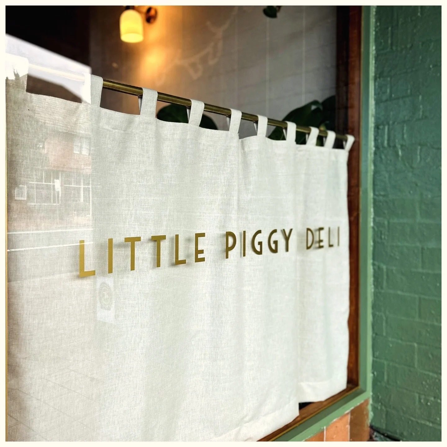 Little Piggy Deli Blackheath storefront window with signage